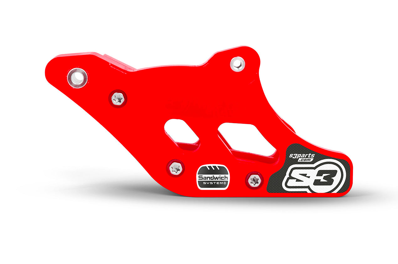 Guía Cadena S3 Hard Enduro HQV FE/TC 17-21 KTM EXC 250/300 17-23 Rojo