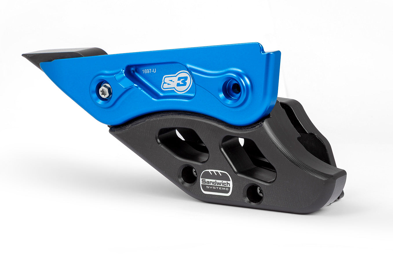 Guia Cadena Sandwich Con Protector S3 Sherco Se-r-racing 300 (2024-2026) Color Negro/azul