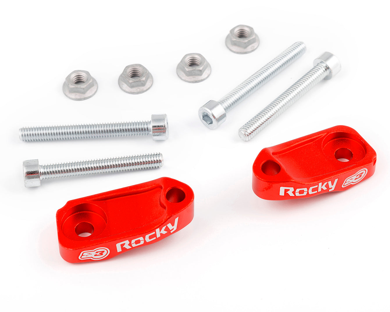 Protector De Abrazadera Brembo Rocky S3 Izquierda Y Derecha Color Rojo