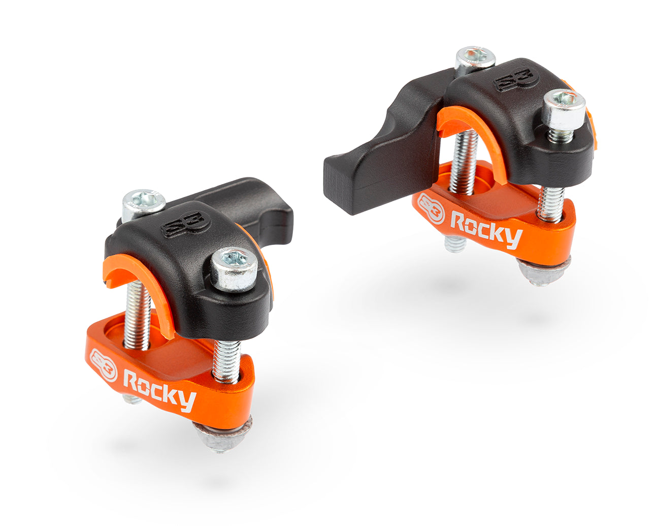 Protector De Abrazadera Brembo Rocky S3 Rotor Izquierda Y Derecha Color Naranja