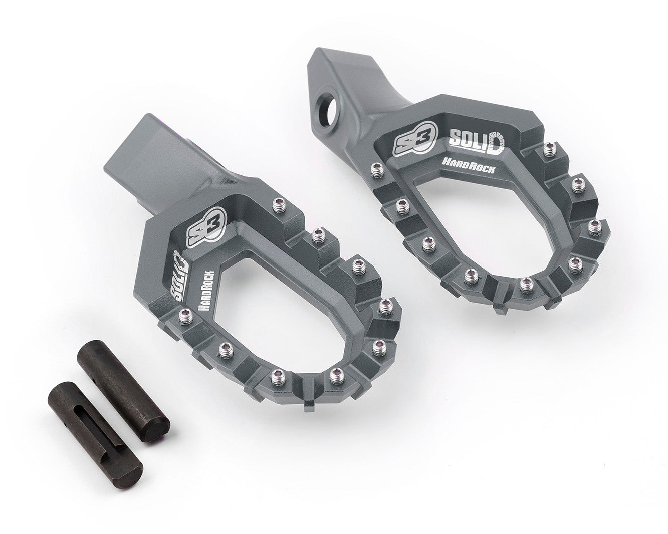 Estriberas Trial S3 Solid Hardrock Titanio
