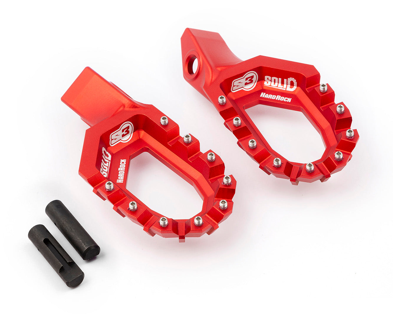 Estriberas Trial S3 Solid Hardrock Rojo