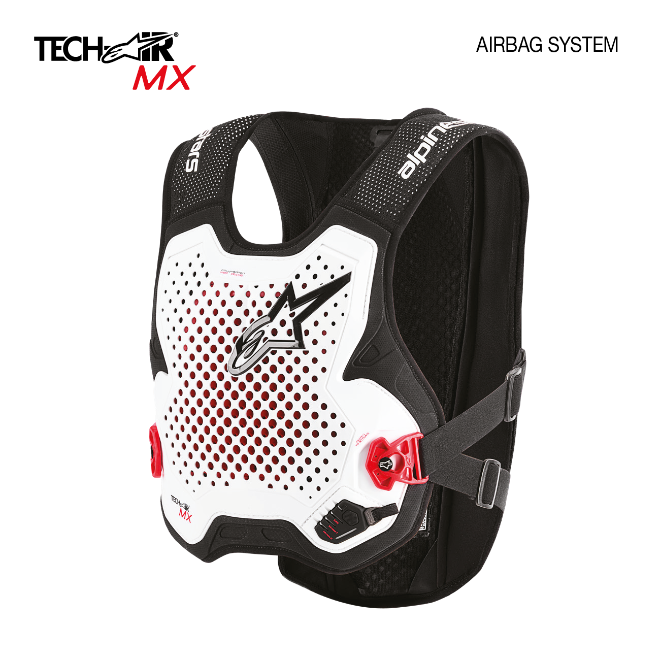 Airbag Alpinestars Tech-Air MX Negro Rojo