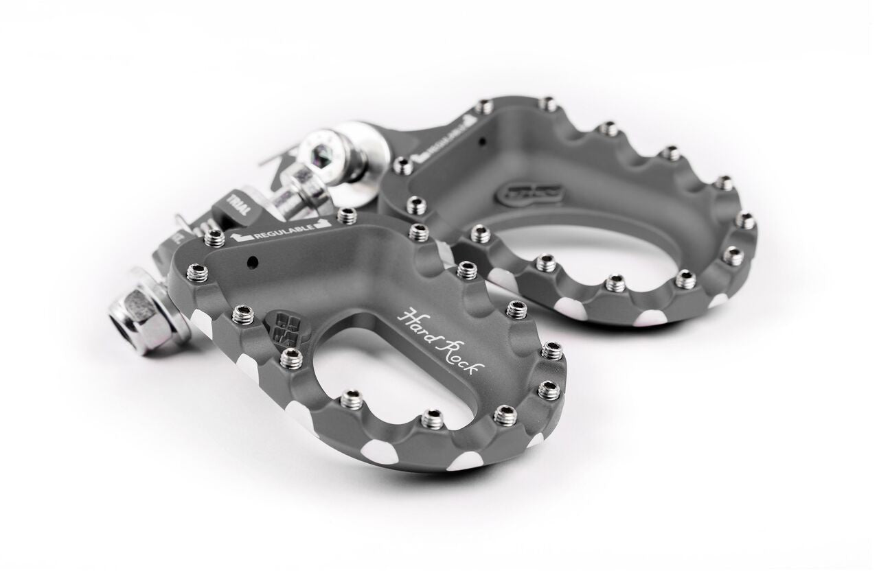 Estriberas Trial Aluminio S3 Hard Rock Titanio