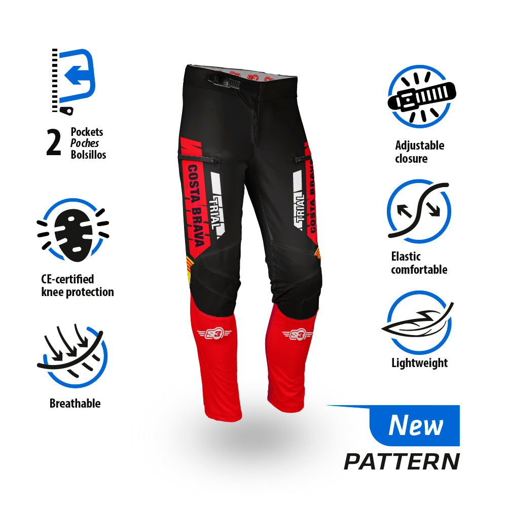 Pantalón S3 Trial C Brava Negro 2025 Flex