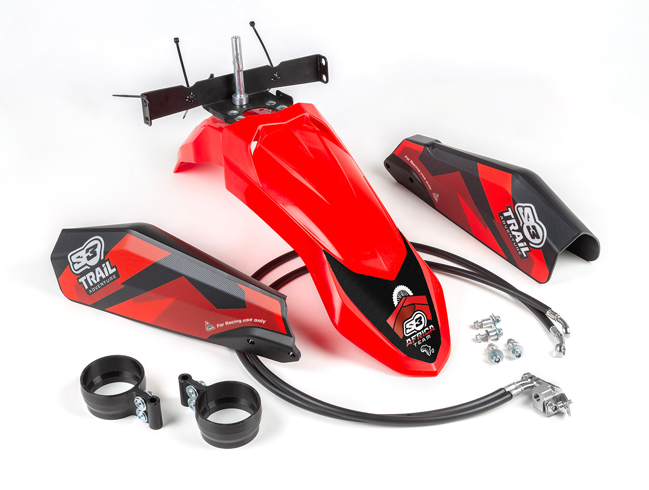 Guardabarros High Enduro S3 Honda Xl 750 Transalp (2023-2026) Color Rojo