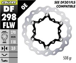 DISCO DE FRENO GALFER WAVE W DELANTERO DF298FLW
