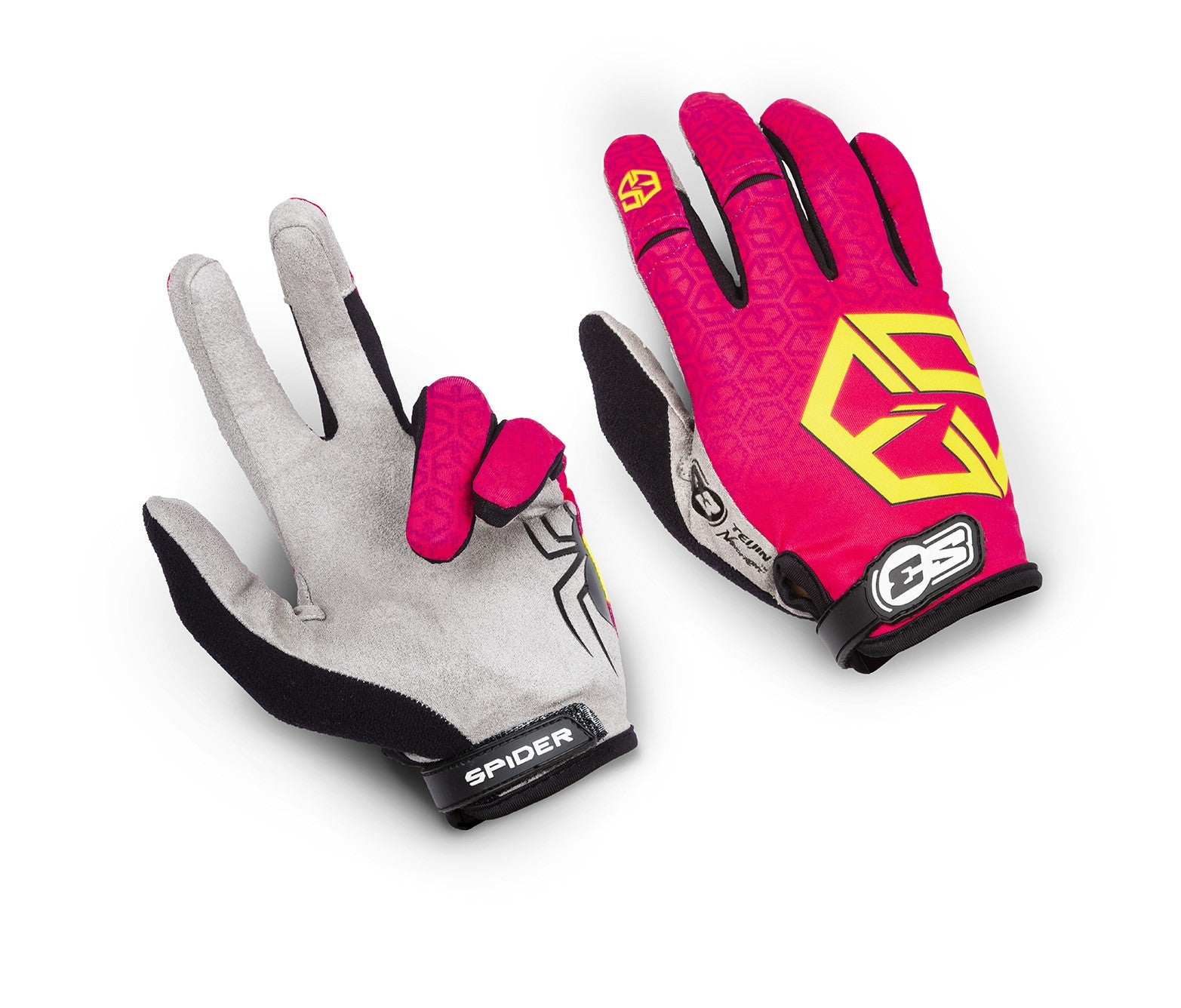 Guantes Infantiles S3 Spider Color Rosa Fluor TALLA M INFANTIL