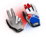 Guantes S3 Spider 01 Color Blanco / Azul / Rojo TALLA L
