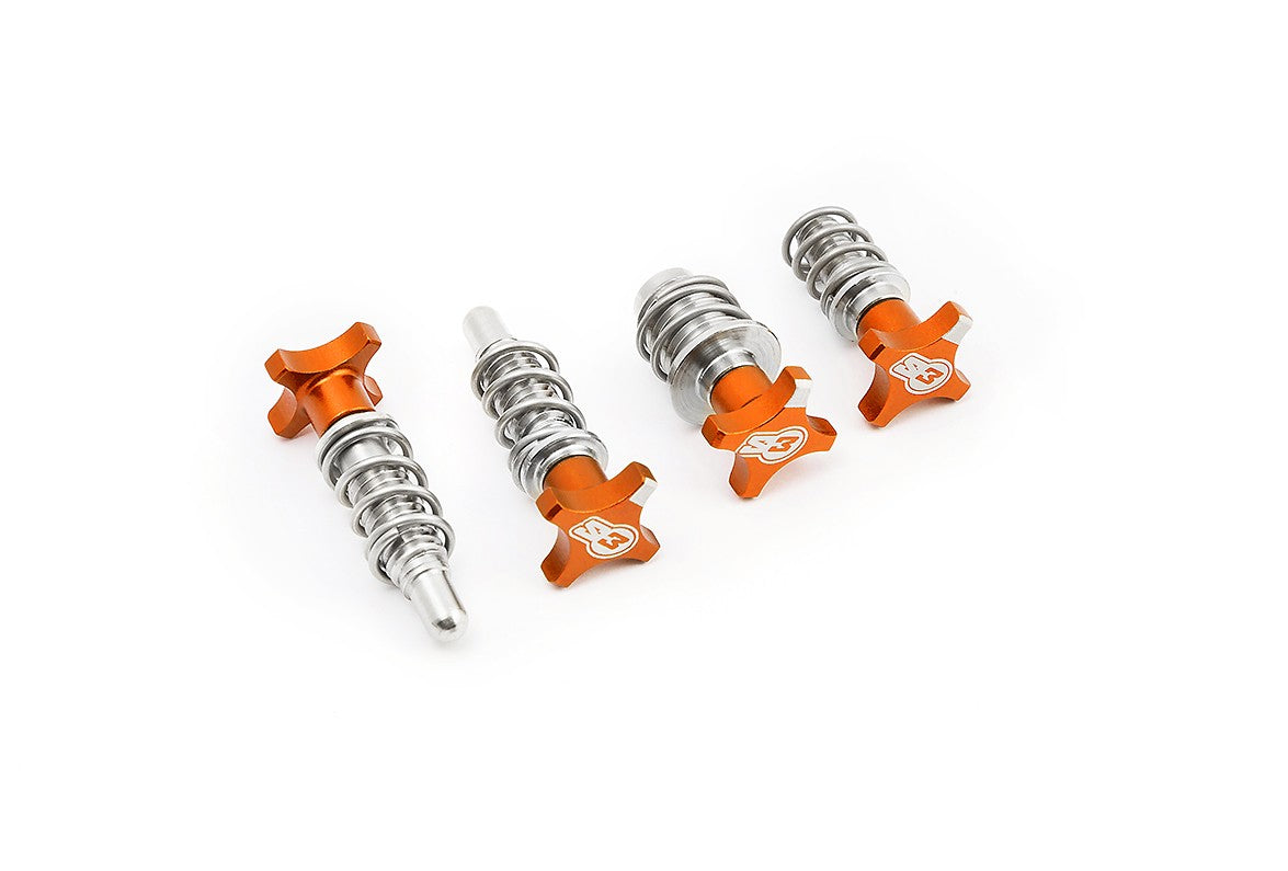 Kit Reguladores de Manetas para Bomba AJP/Braktec S3 Naranja
