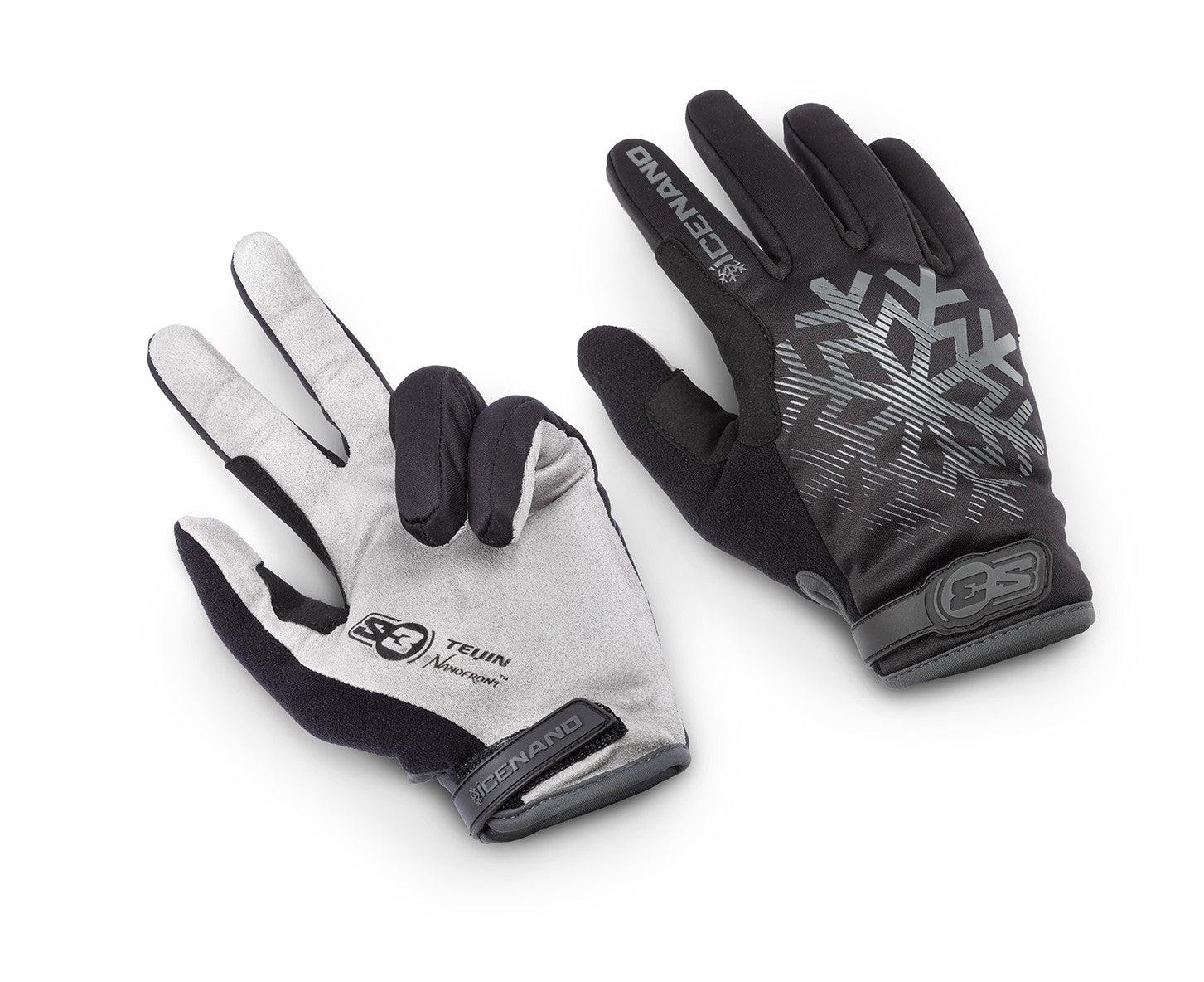Guantes S3 Trial Ice-Nano Winter Sport Negro/Gris Talla XL