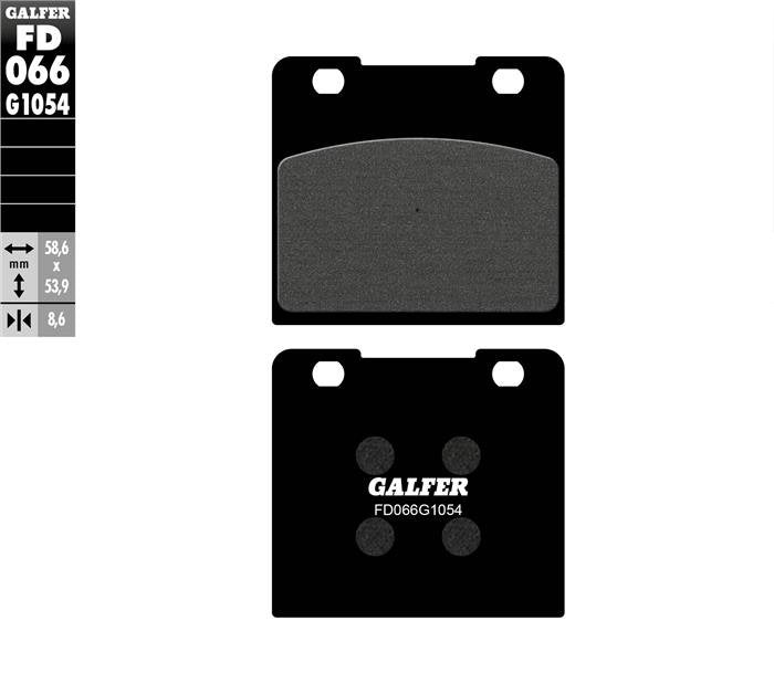 PASTILLAS DE FRENO GALFER SEMI SINTERIZADAS FD066G1054