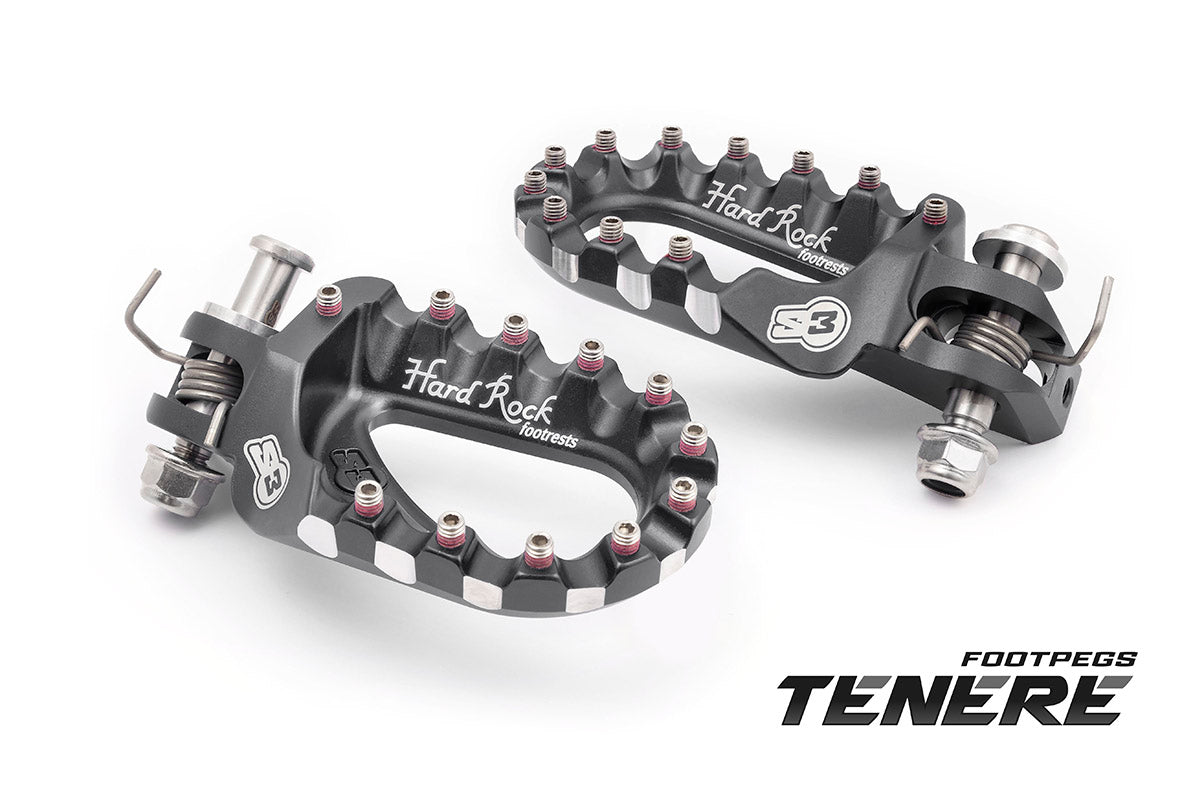 Estriberas Aluminio S3 Hard Rock Yamaha Ténéré 700 19-.. Titanio