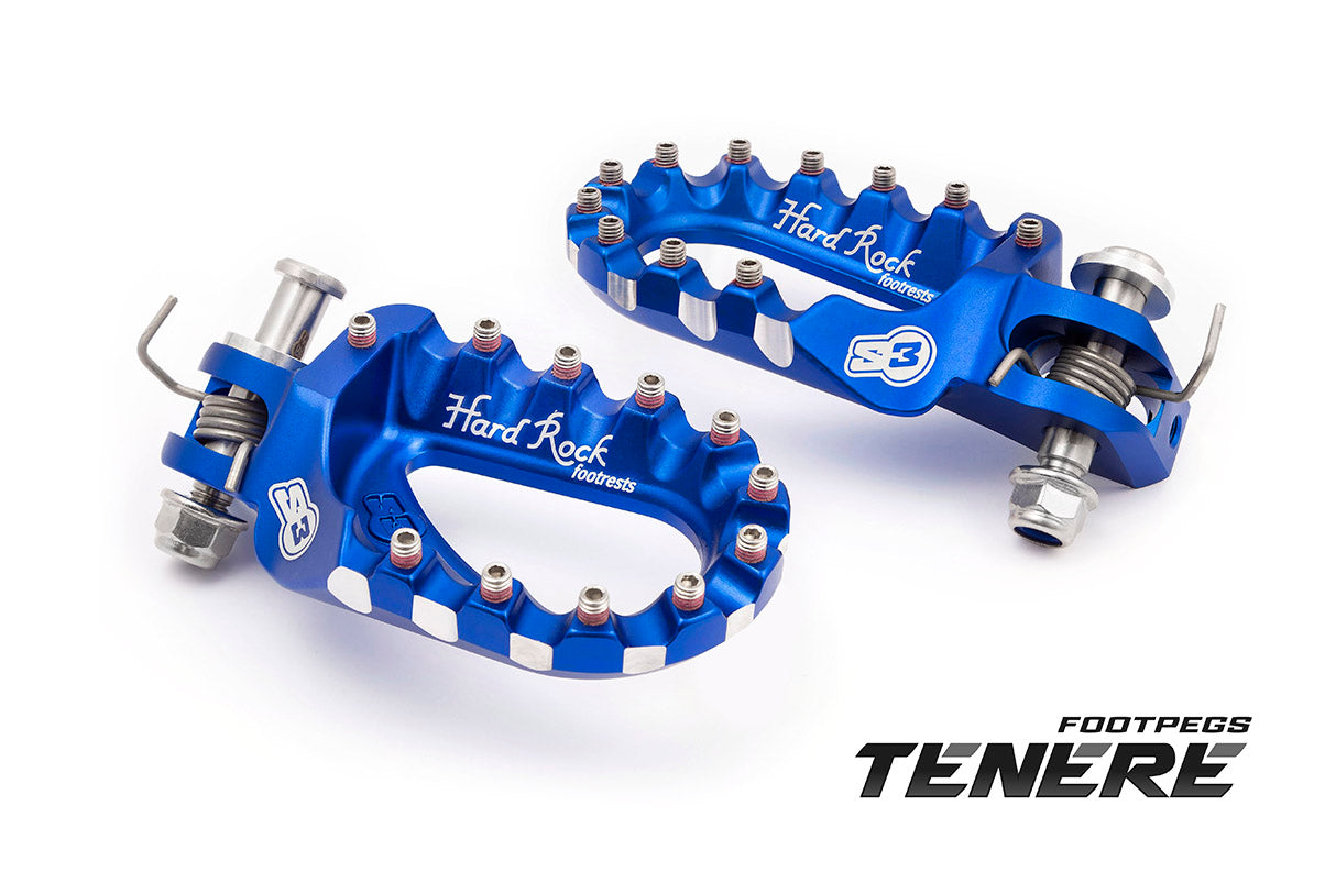 Estriberas Aluminio S3 Hard Rock Yamaha Ténéré 700 19-.. Azul