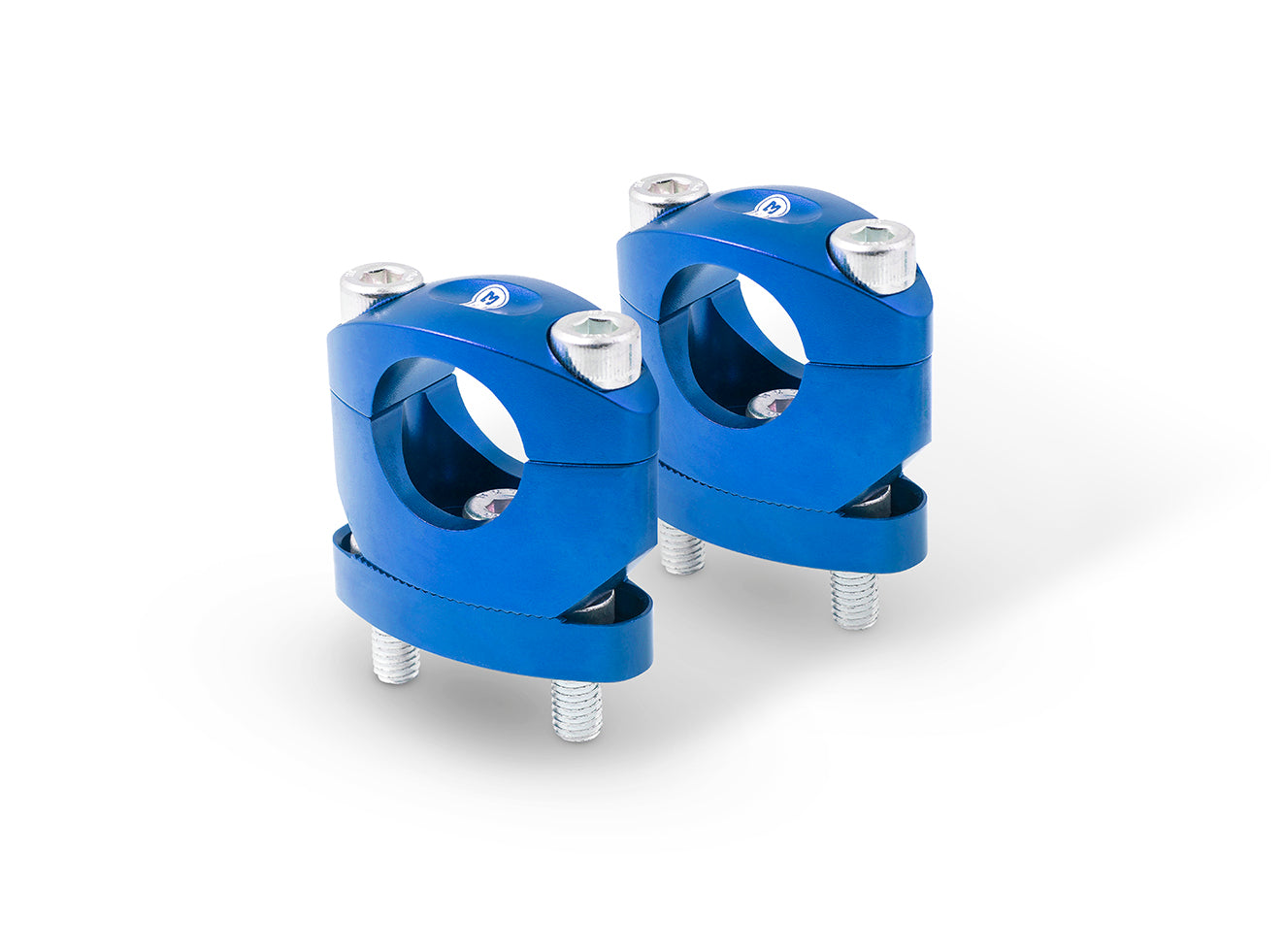 Abrazaderas de manillar ajustables S3 AZULES