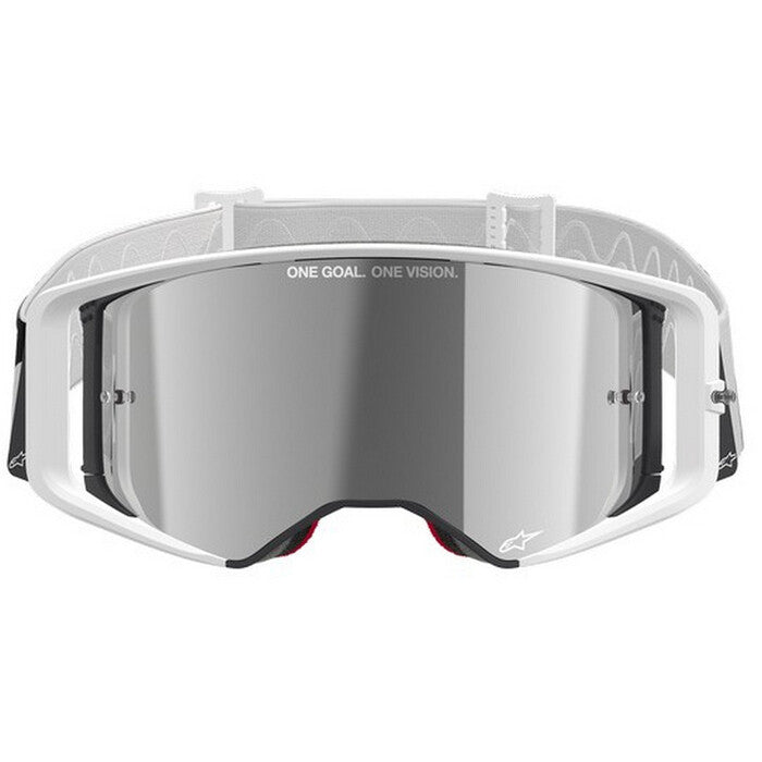 Gafas Alpinestars Supertech Corp Lente Espejo Blanco/Plata