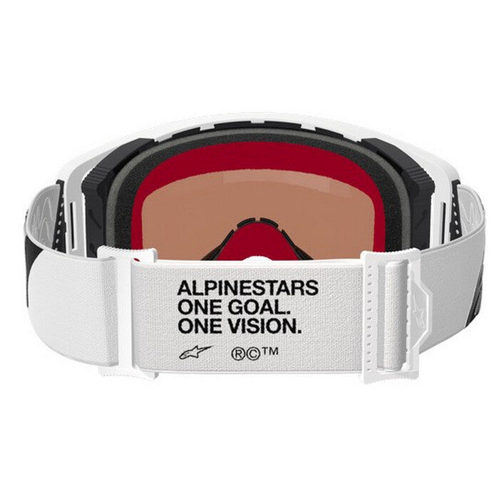 Gafas Alpinestars Supertech Corp Lente Espejo Blanco/Plata