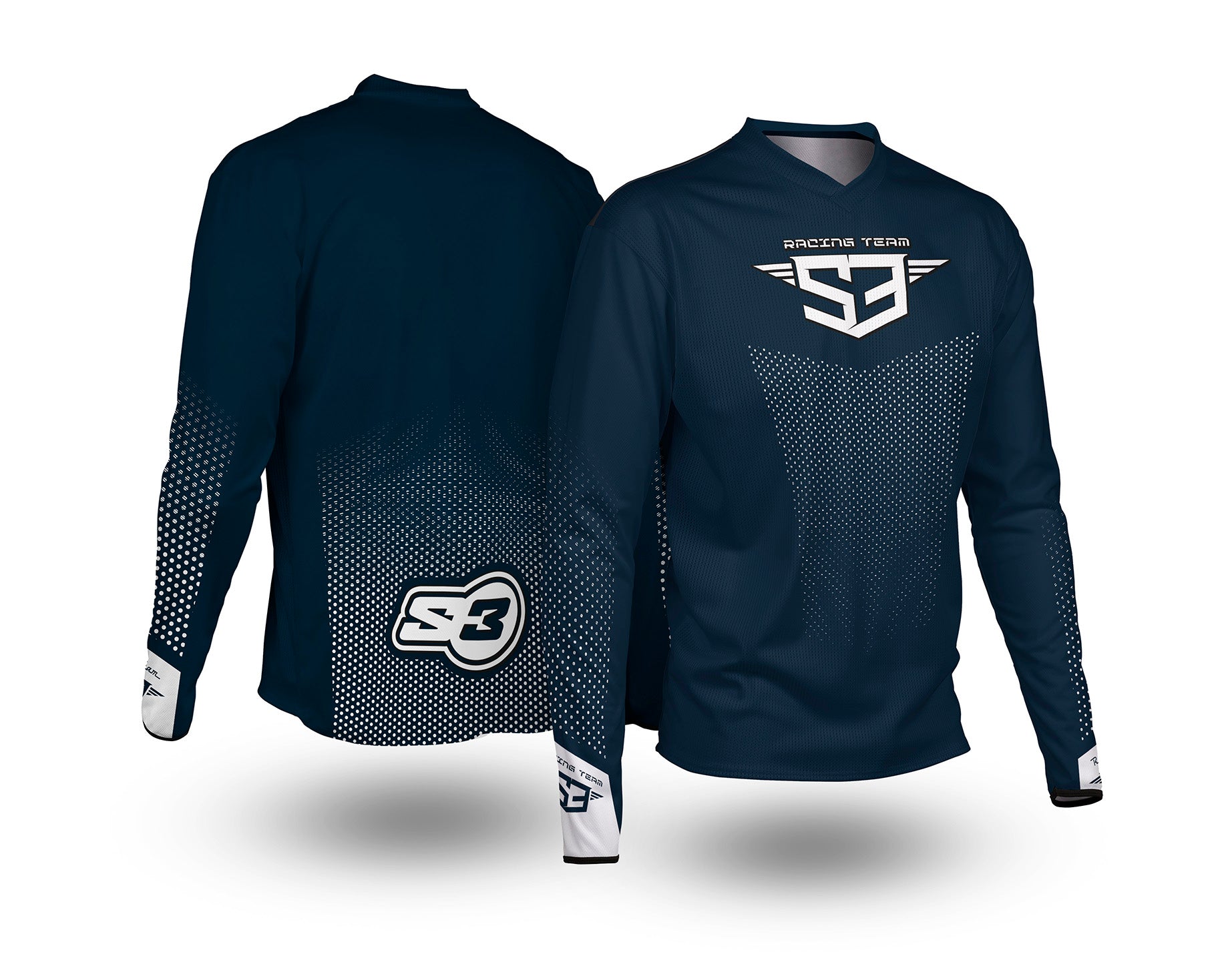 Camiseta S3 Azul Marino Equipación Moto Talla L