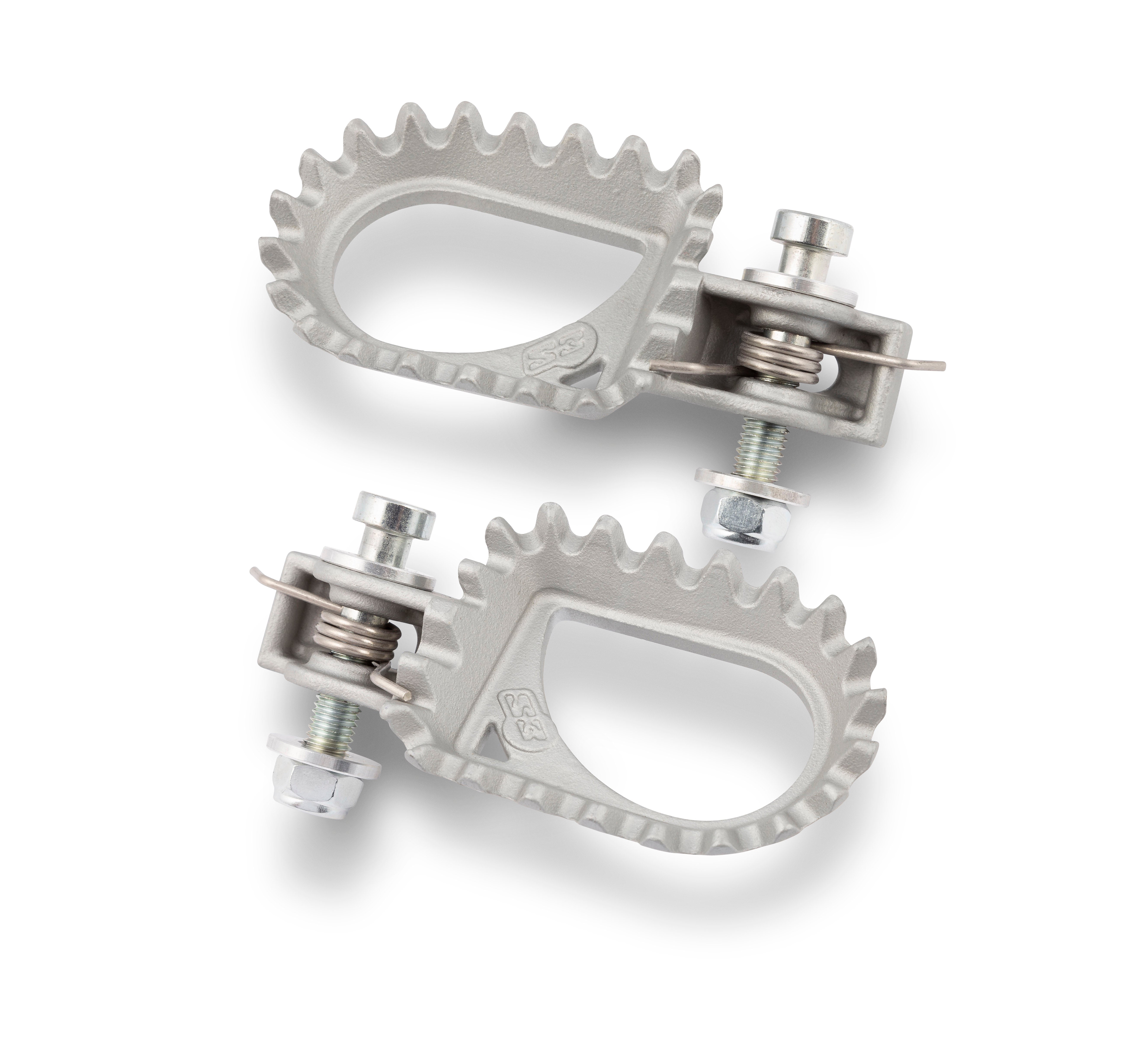 Estriberas Trial Acero S3 Hard Rock Plateado