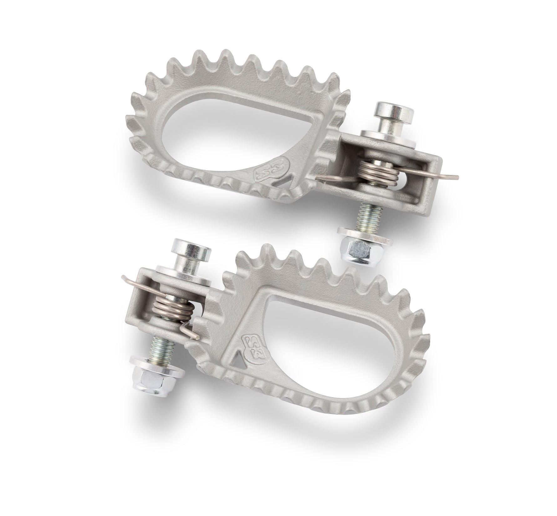 Estriberas Trial Acero S3 Hard Rock Plateado