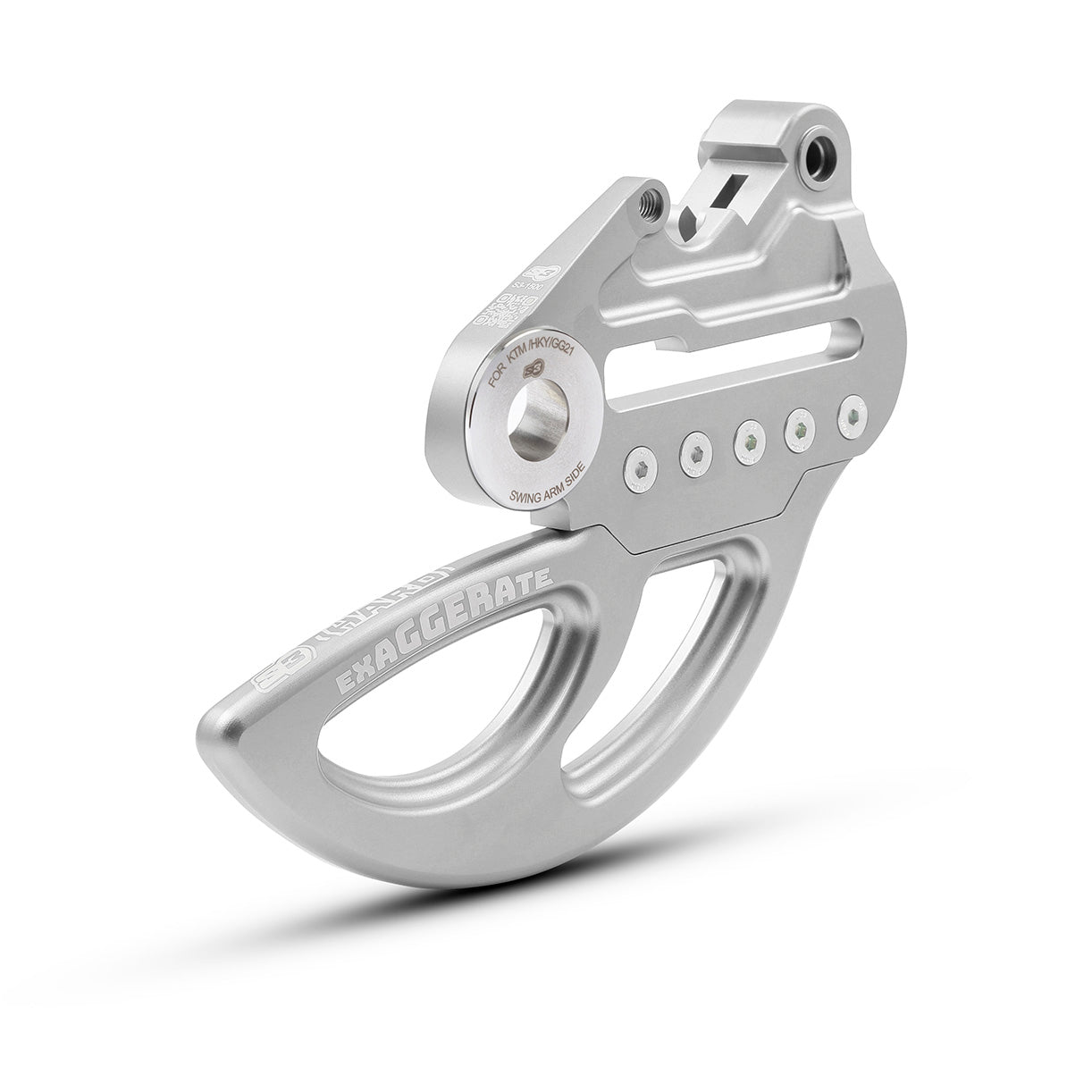 Protector Disco Trasero S3 Exaggerate HQV FE/TC 17-23 KTM EXC/EXC-F 92-23 SX/SX-F 92-16 Plata