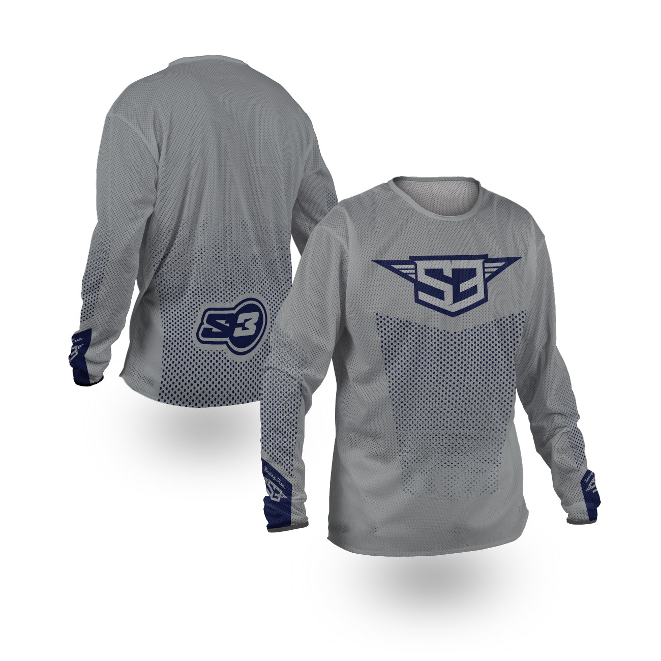 Camiseta S3 Perforada Gris Equipación Moto Talla L