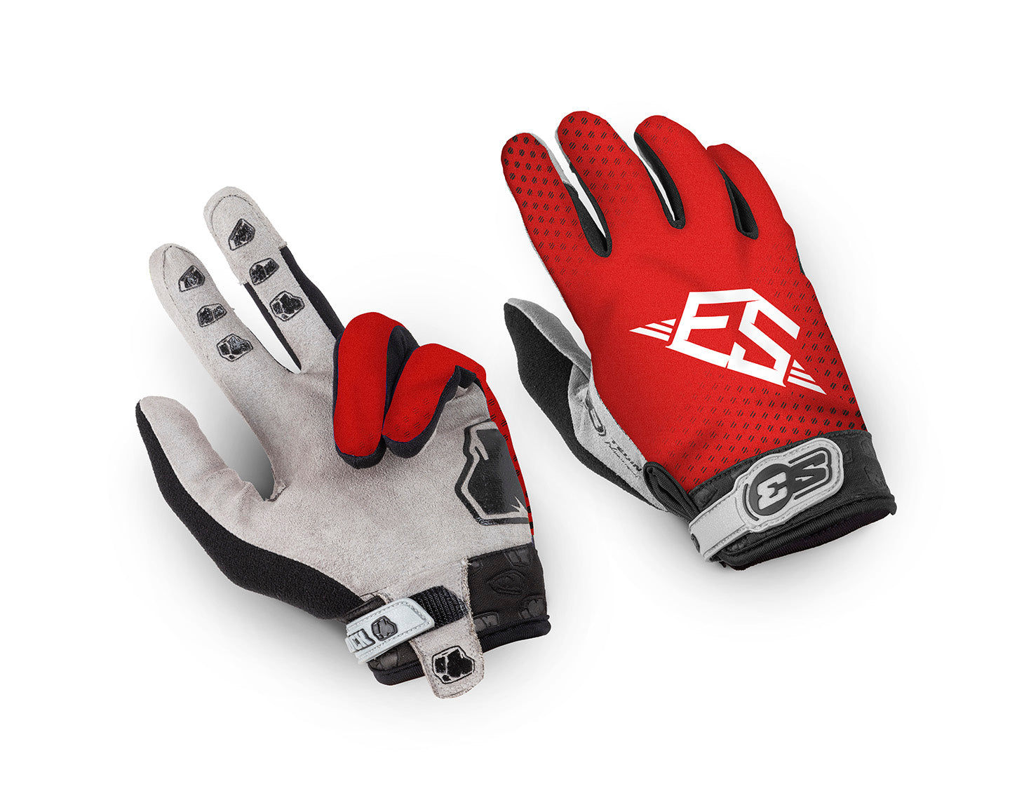 Guantes S3 Rock Rojo Moto Enduro Talla XL