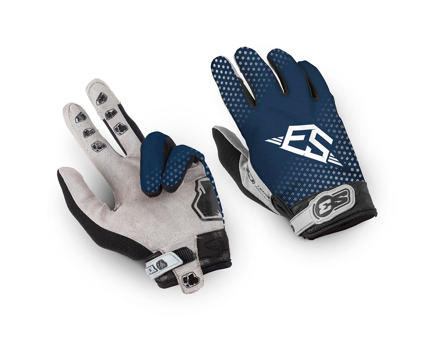 Guantes S3 Rock Azul Marino Moto Enduro Talla XXL