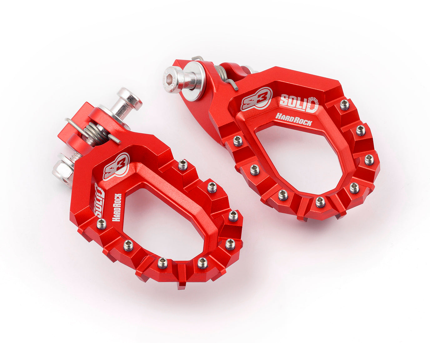 Estriberas Hardrock Solidas S3 Trrs Raga Racing 300 (2000-2026) Color Rojo