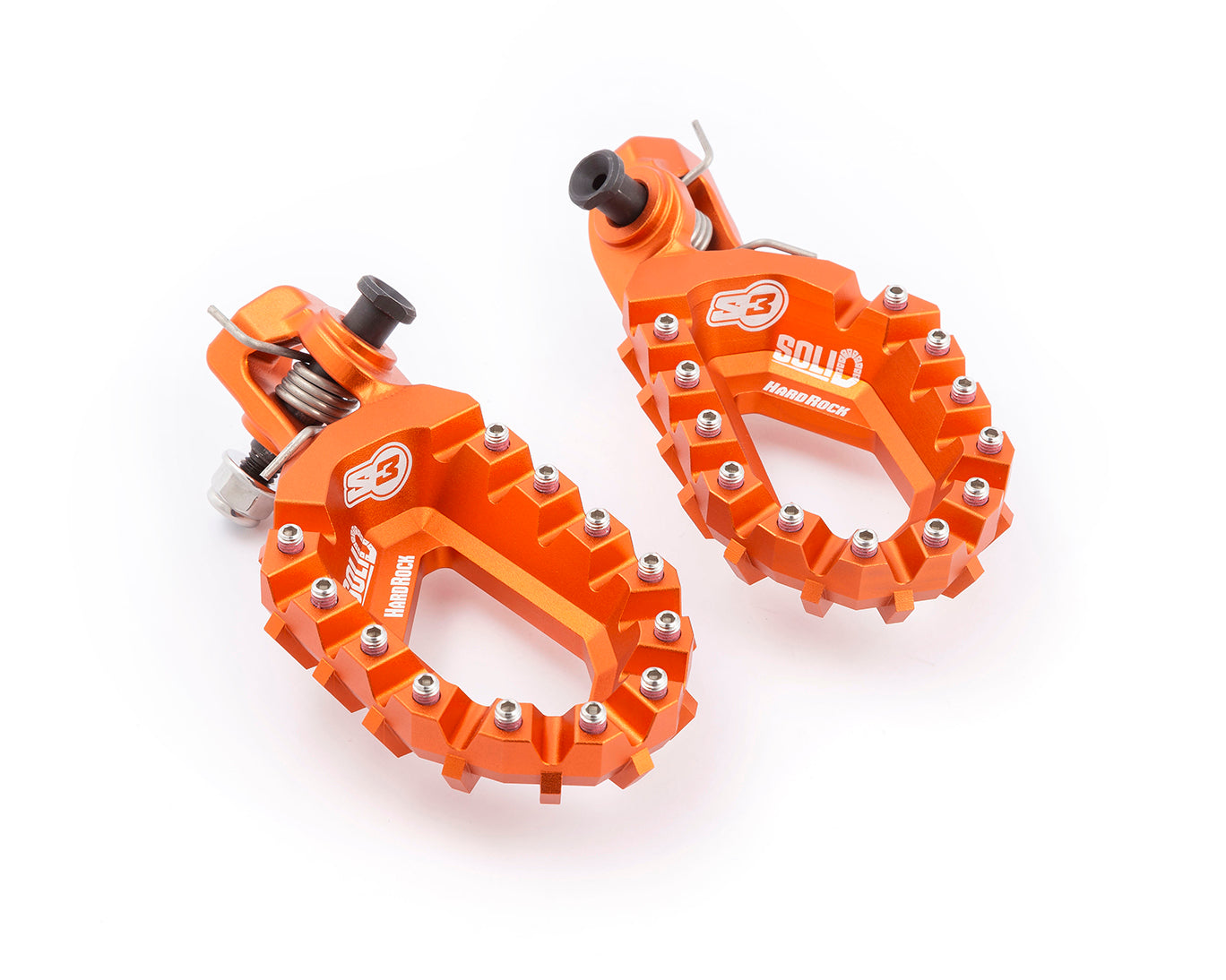 Estriberas Aluminio S3 Hard Rock Gas Gas 24-.. KTM EXC/SX F HQV FC/TC 23-.. Naranja