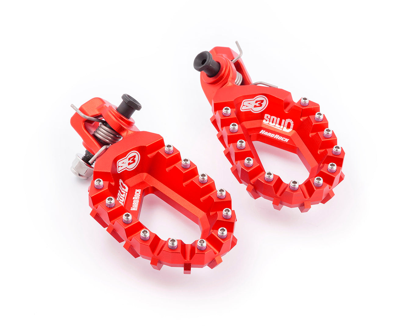 Estriberas Aluminio S3 Hard Rock Gas Gas 24-.. KTM EXC/SX F HQV FC/TC 23-.. Rojo