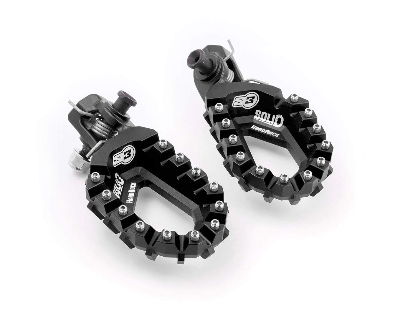 Estriberas Aluminio S3 Hard Rock Gas Gas 24-.. KTM EXC/SX F HQV FC/TC 23-.. Negro