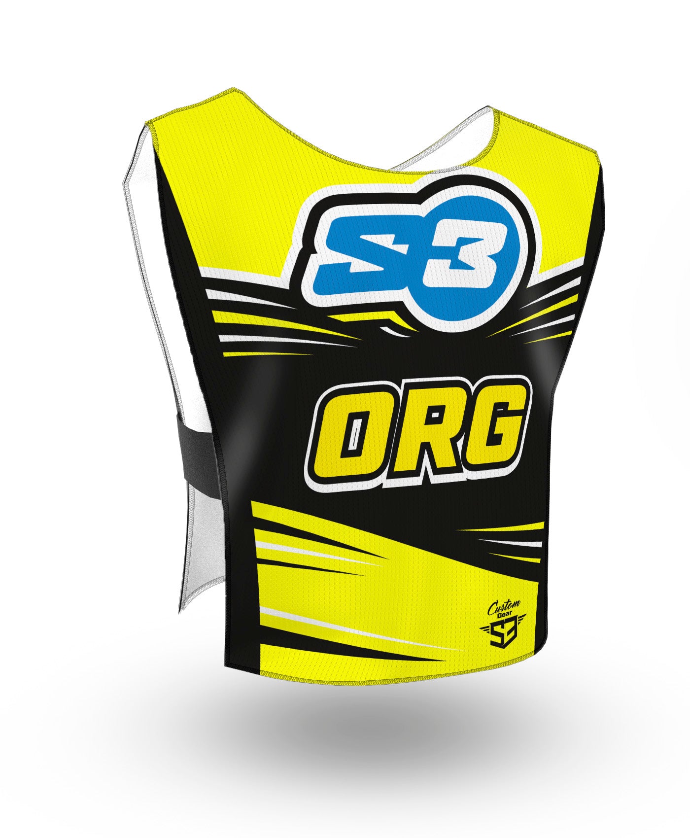 Peto Dorsal Organización S3 Pack 10 Unidades Evento