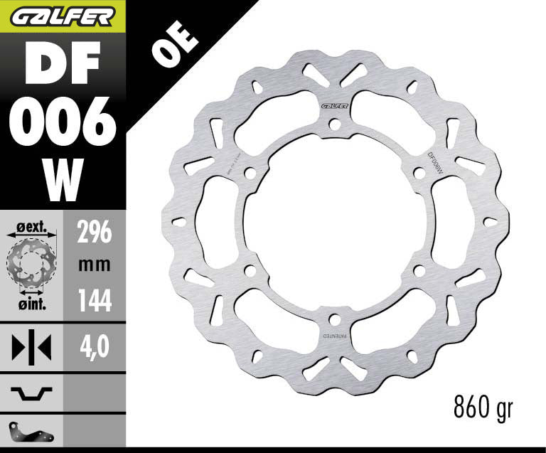 DISCO DE FRENO GALFER WAVE DF006W FIJO DELANTERO