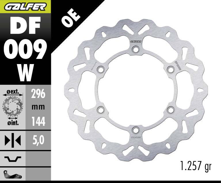 DISCO DE FRENO GALFER WAVE W DF009W