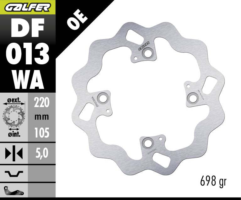 DISCO DE FRENO GALFER WAVE W DF013WA