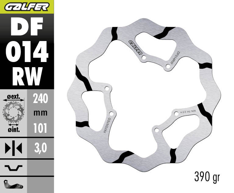 DISCO DE FRENO GALFER WAVE W DF014RW