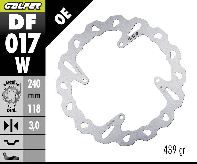 DISCO DE FRENO GALFER WAVE W DF017W