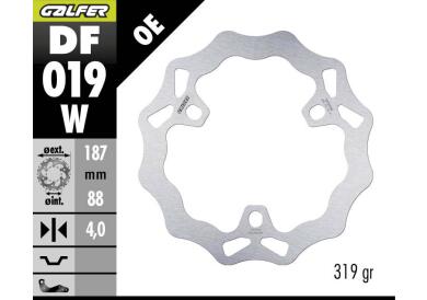 DISCO DE FRENO GALFER WAVE W TRASERO DF019W