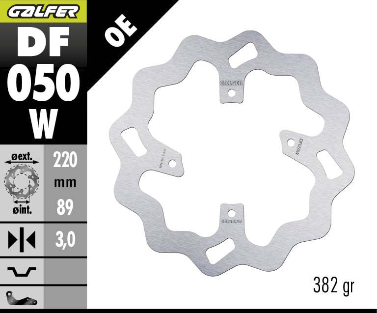 DISCO DE FFRENO GALFER WAVE W DELANTERO DF050W