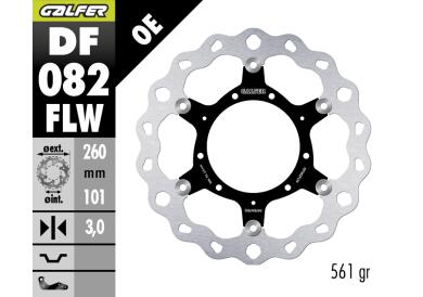 DISCO DE FRENO GALFER WAVE W DF082FLW