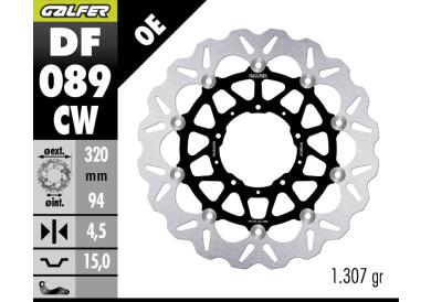 DISCO DE FRENO GALFER WAVE W DELANTERO DF089CW