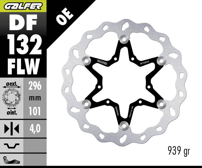 DISCO DE FRENO GALFER WAVE W DELANTERO DF132FLW
