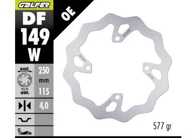 DISCO DE FRENO GALFER WAVE W DF149W