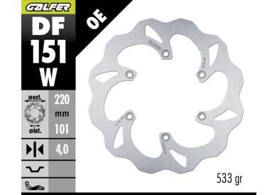 DISCO DE FRENO GALFER WAVE W TRASERO DF151W