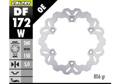 DISCO DE FRENO GALFER WAVE W DELANTERO DF172W