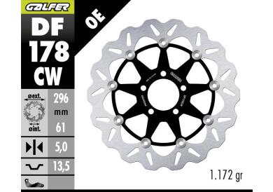 DISCO DE FRENO GALFER WAVE W DELANTERO DF178CW