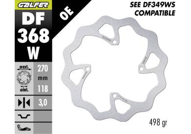 DISCO DE FRENO GALFER WAVE W DELANTERO DF368W
