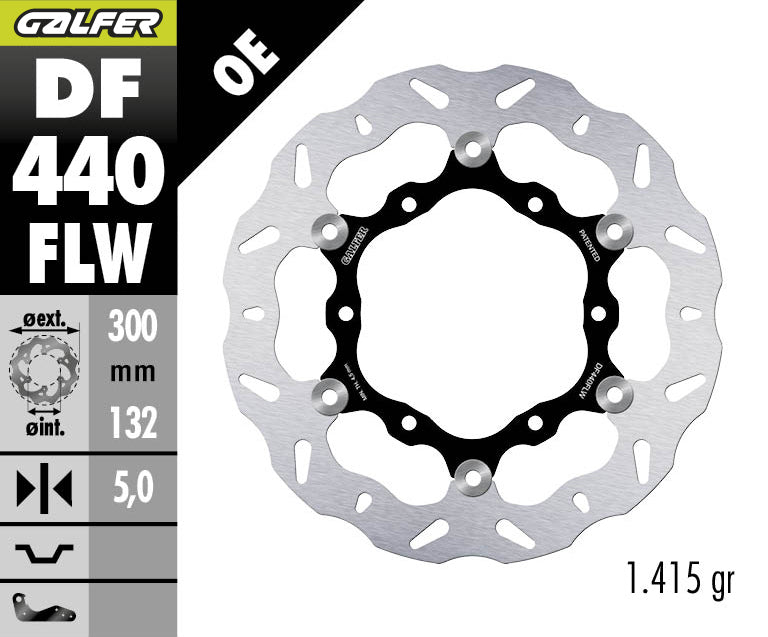 DISCO DE FRENO GALFER WAVE W DELANTERO DF440FLW