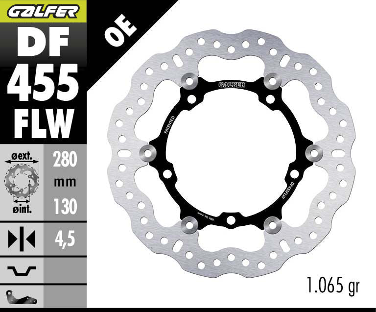 DISCO DE FRENO GALFER WAVE W DELANTERO YAMAHA TENERE 700 2019/2025